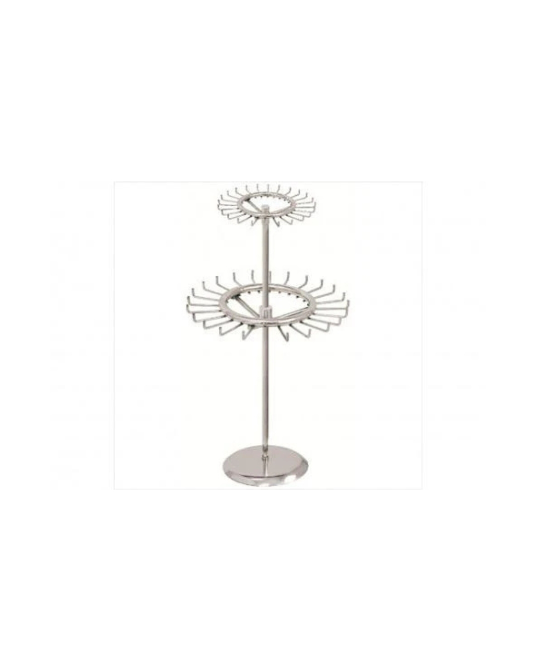 2-Tier Revolving Belt, Scarf & Tie Rack