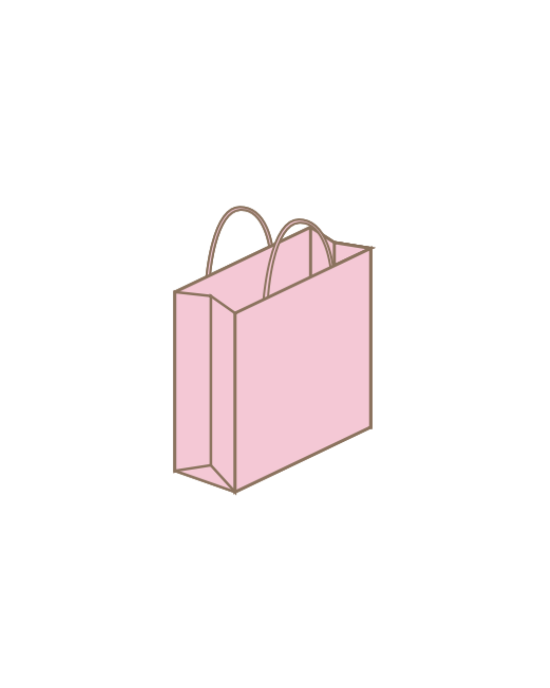 Coloured Paper Shopping Bags - Case of 250