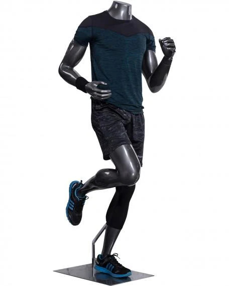 Male Athleisure Headless Mannequin - Elbows Bent