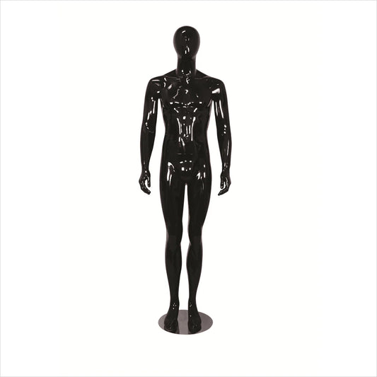 Male Fibre Glass Mannequin with head, hands by side, legs straight