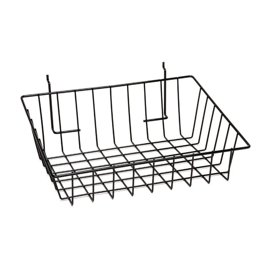Slatwall/Slatgrid/Pegboard Front Wire Basket