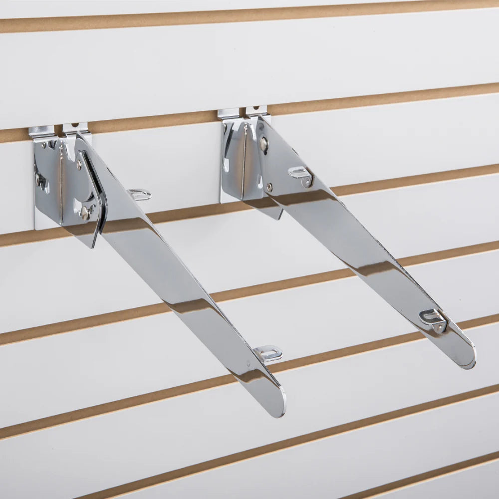 Slatwall Adjustable wood Shelf Brackets
