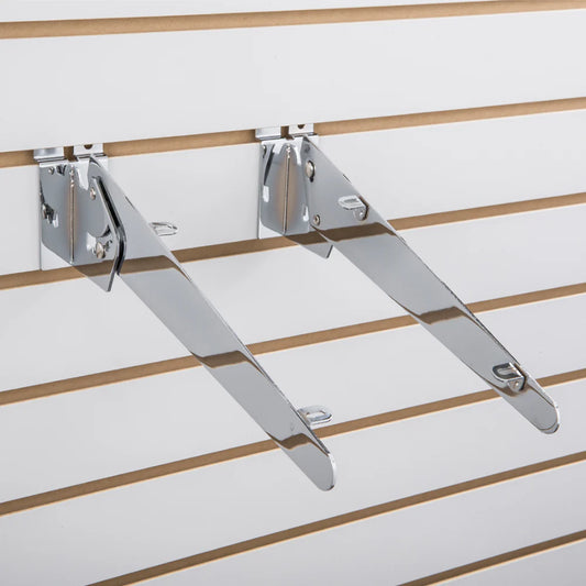 Slatwall Adjustable wood Shelf Brackets