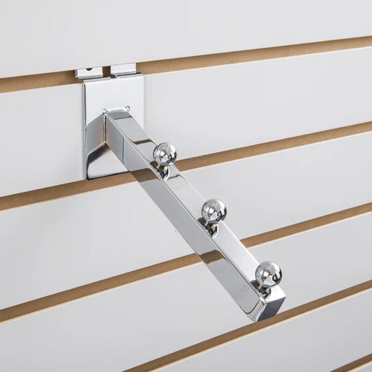 Slatwall Waterfall 3-Ball Hanger (3/4" Square Tubing)