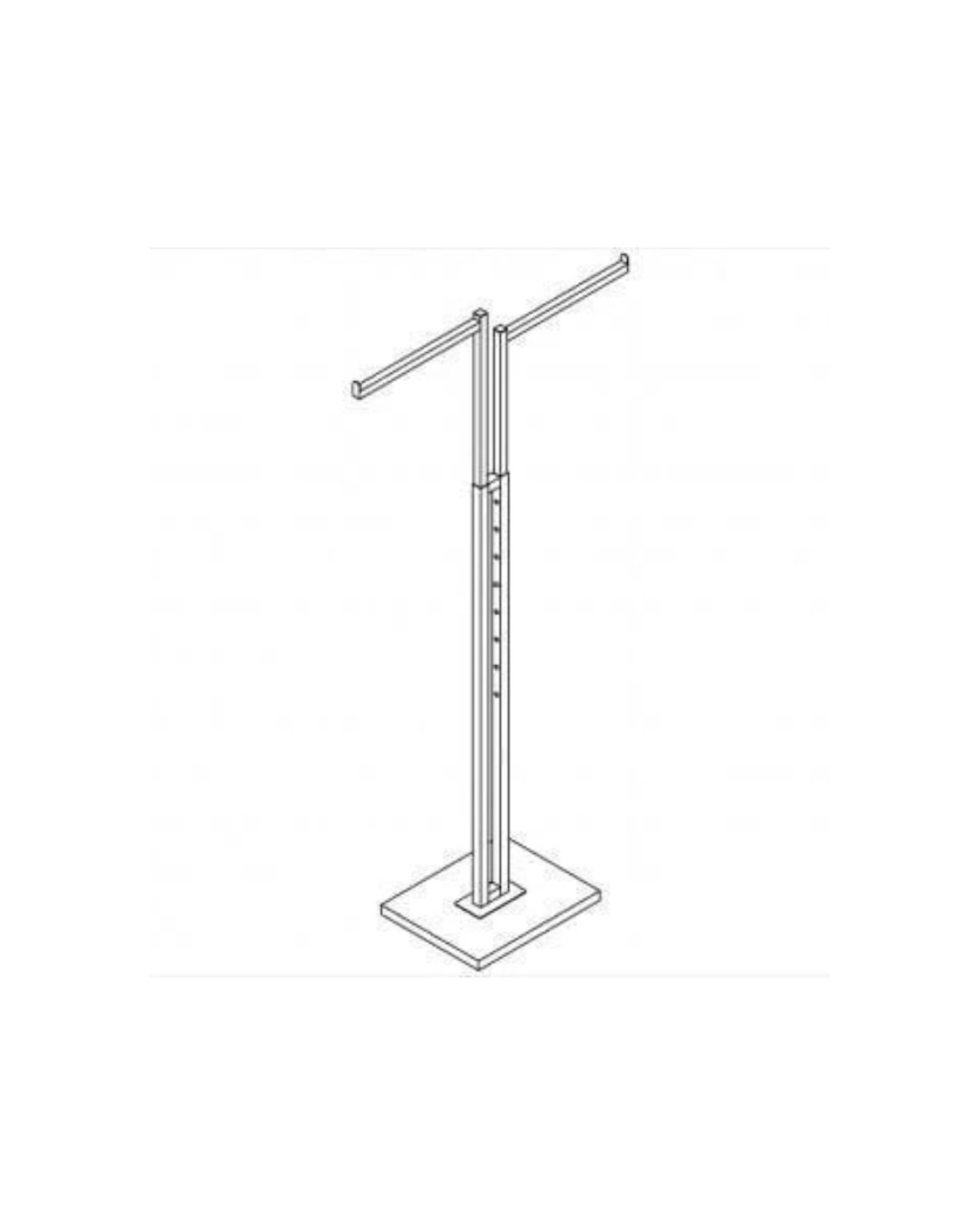 Double 2 Way Rack 2-Way Rack with Straight Arms – Cube Retail