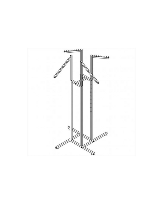 4-Way Rack with 4 Slant Arms with 8 Balls