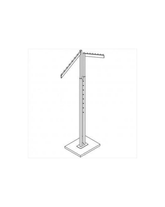 2-Way Rack with 2 Rectangular Slant Arms with 8 Balls