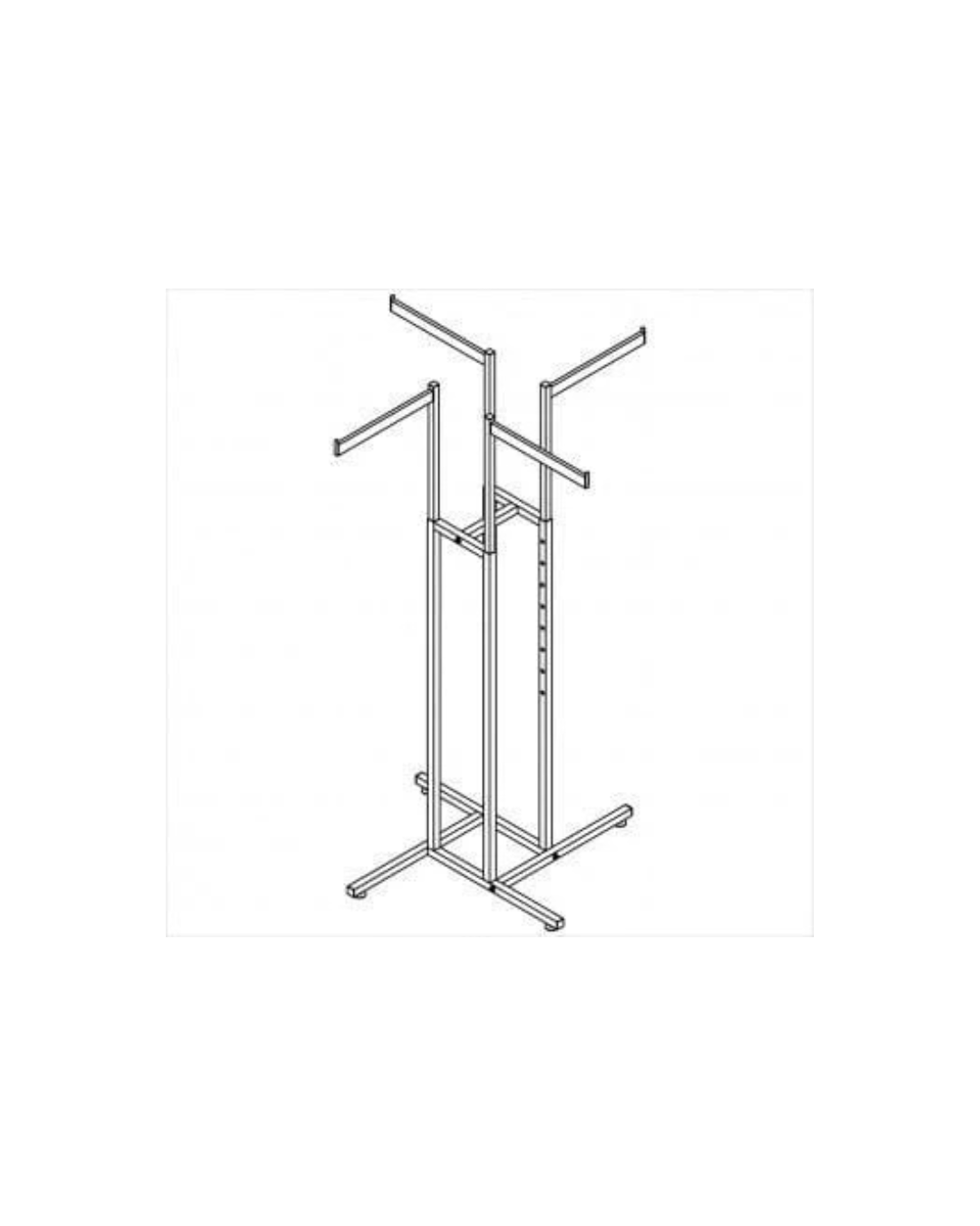 4-Way Rack with 4 Arms
