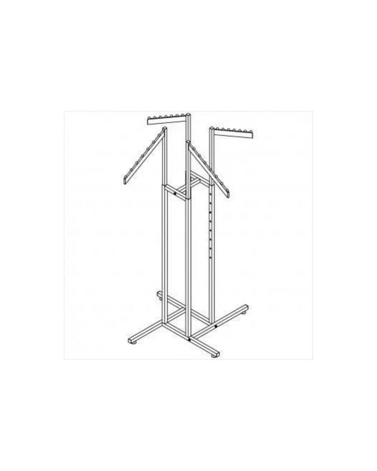 4-Way Rack with 4 Arms with 8 Balls
