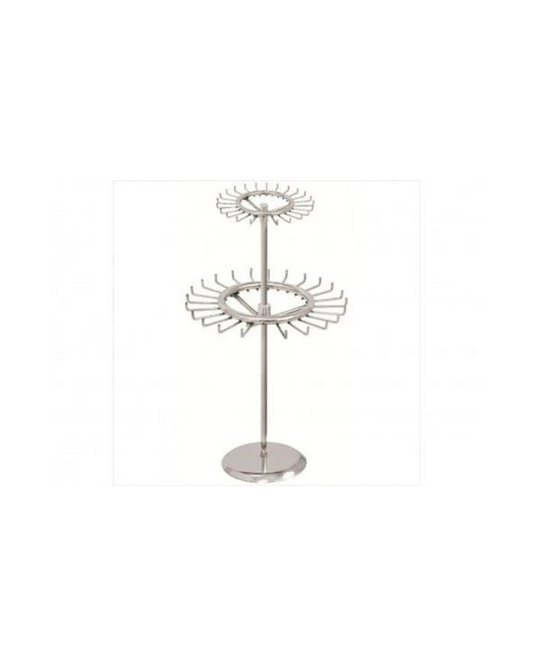 2-Tier Revolving Belt, Scarf & Tie Rack