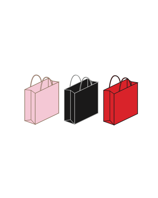 Coloured Paper Shopping Bags - Case of 250