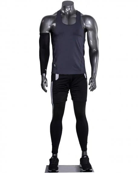 Male Athleisure Headless Mannequin - Arms at Side