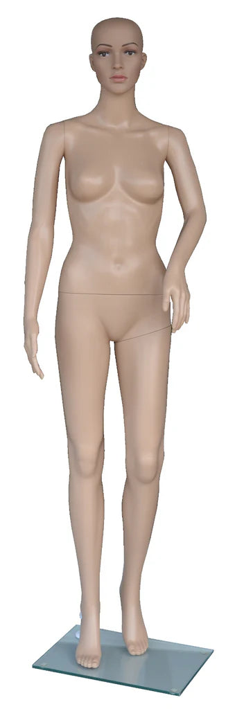 Unbreakable Female Mannequin - Leg Bent + Bent Arm