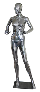 Silver Female Mannequin