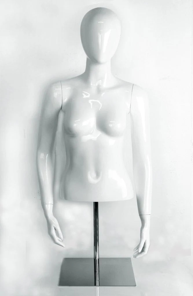 Female Half Body Glossy Mannequin