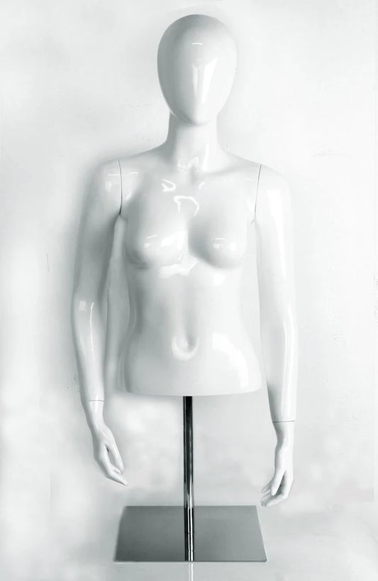 Female Half Body Glossy Mannequin