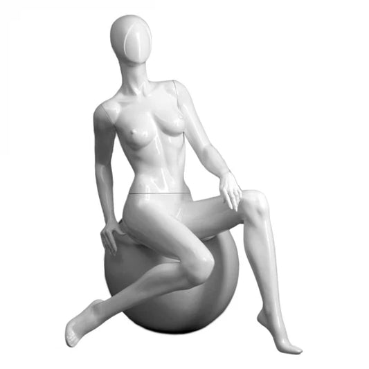 Female Mannequin - Round Stool