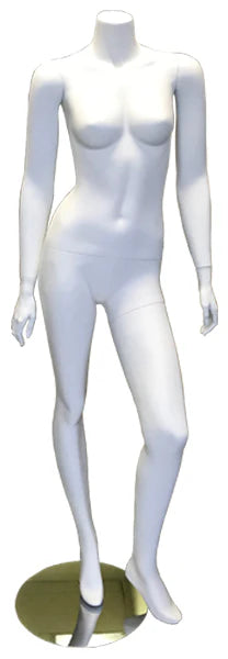 Standing Fibre Glass Headless Female Mannequin