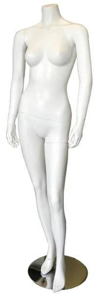 Standing Fibre Glass Headless Female Mannequin