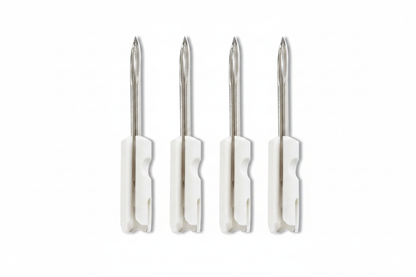 Four fine fabric tagging needles