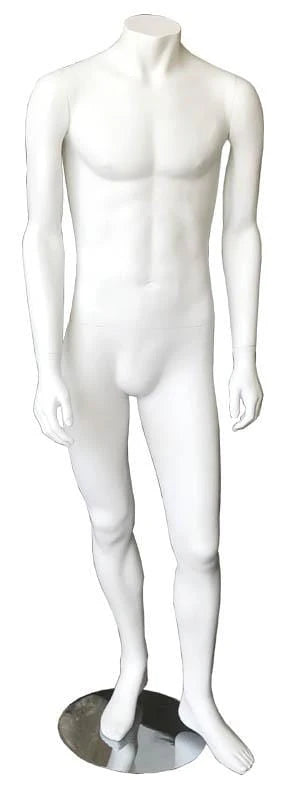 Standing Fibre Glass Headless Male Mannequin