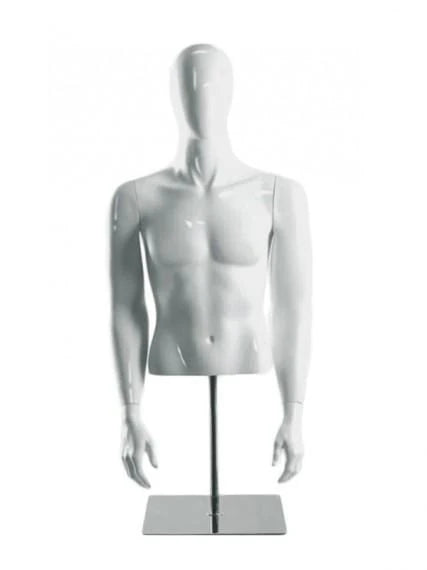 Male Half Mannequin with Head