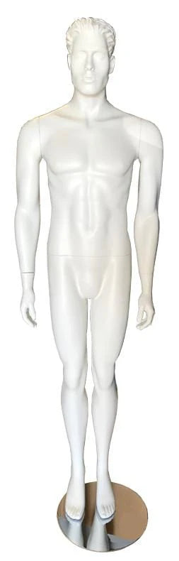 Male Fibre Glass Standing Mannequin with Head