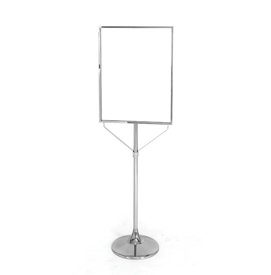 Sign Holder Stand with Trumpet Base
