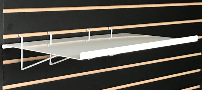 Slatwall Straight Metal Shelf