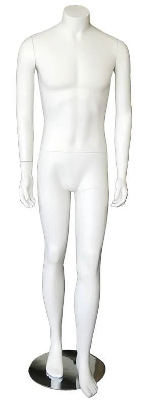 Standing Fibre Glass Headless Male Mannequin