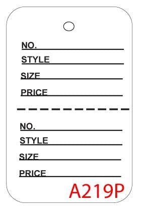 Small Stock Tags