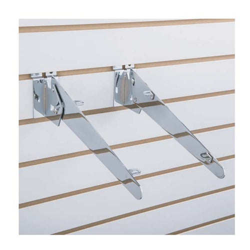 Slatwall Adjustable Wood Shelf Brackets