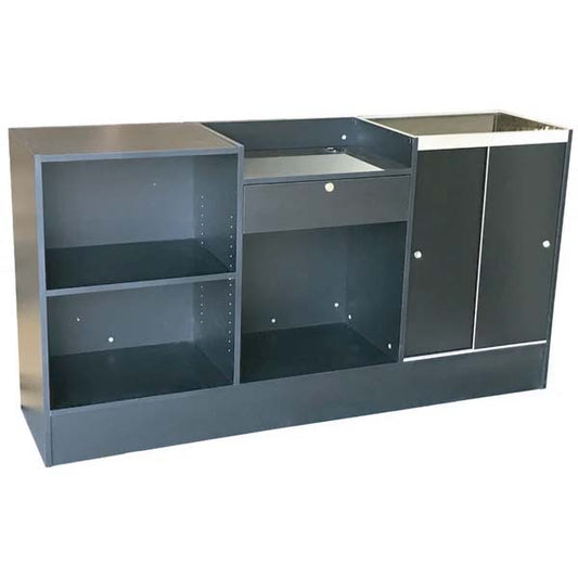 Cash Wrap Counter and Glass Display