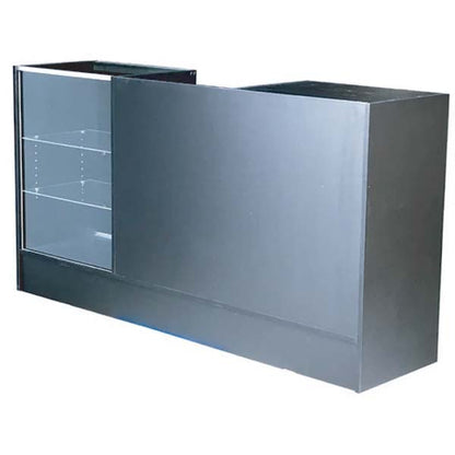 Cash Wrap Counter and Glass Display