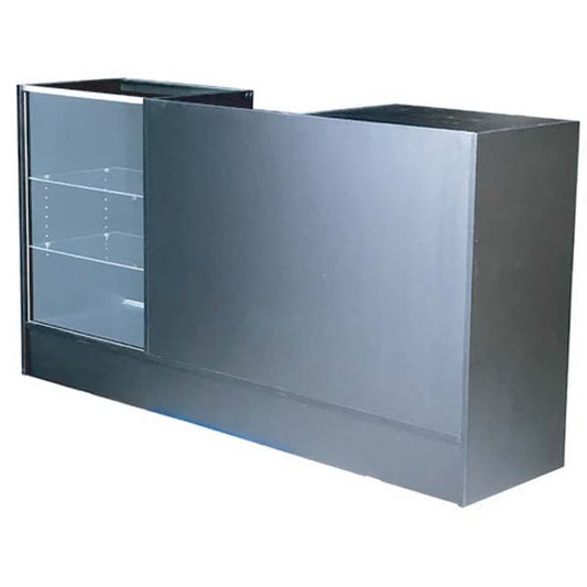 Cash Wrap Counter and Glass Display