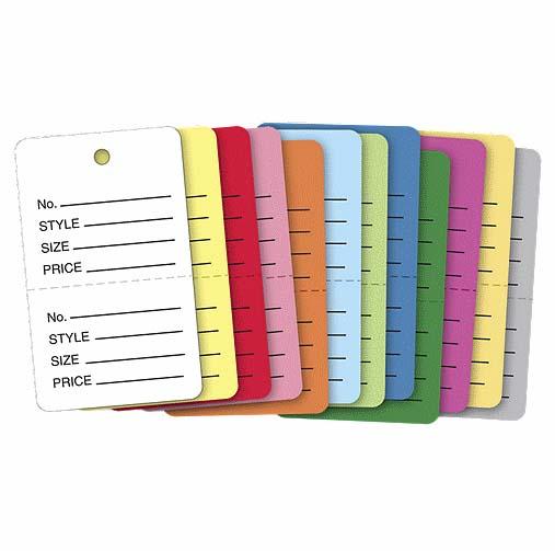 Colored Perforated Stock Tags