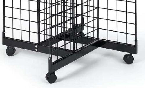 Gridwall Four Way Base With Casters