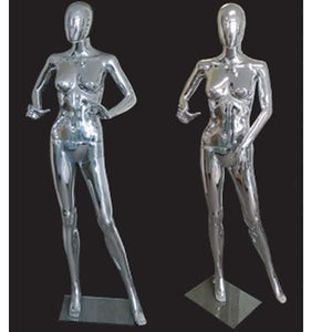 Silver Chrome Mannequins