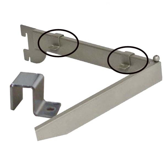 U Bar Wood Shelf Support Slotted Standard