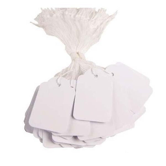 Scalloped Strung Tags