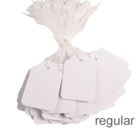 Scalloped Strung Tags